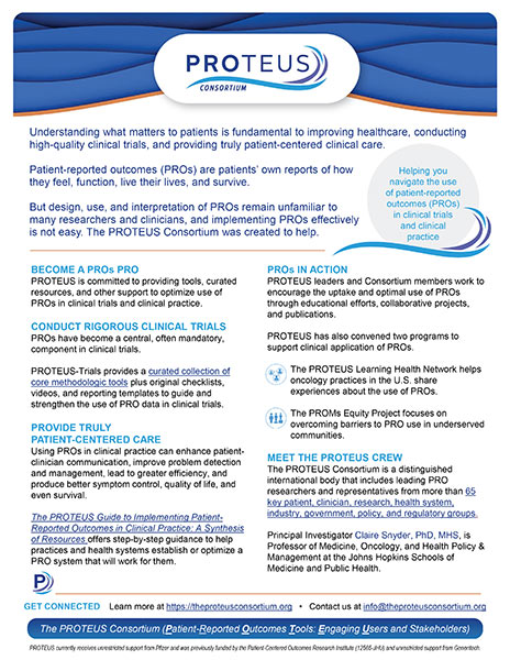 Cover of PROTEUS One Pager